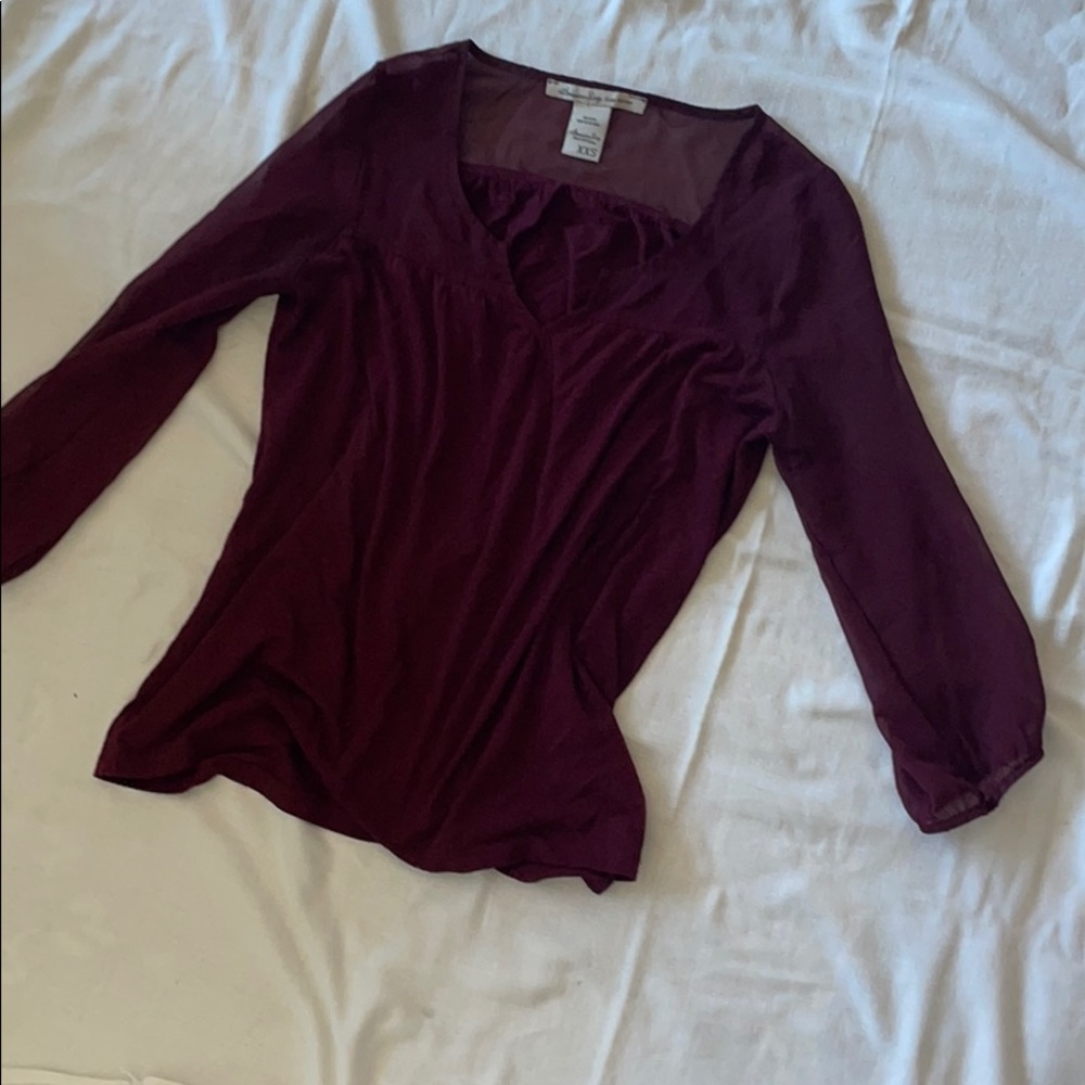 Burgundy Blouse